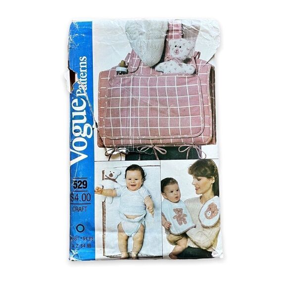 Vintage Vogue Pattern for Diaper Bag and Accessories CUT - Picture 1 of 13